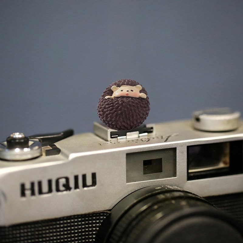 MENGSOOD Camera Hot Shoe Cover, Cute Hot Shoe Cap, Hot Shoe Protector Compatible with Sony Fujifilm Fuji Canon Nikon Pentax Leical Panasonic (2pcs Hedgehog) - Image 4